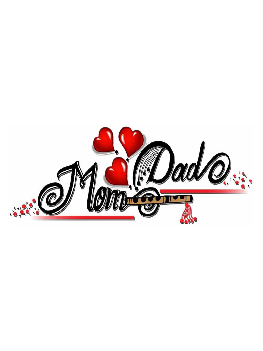 ORDERSHOCK Mom Dad Waterproof Temporary Body Tattoo