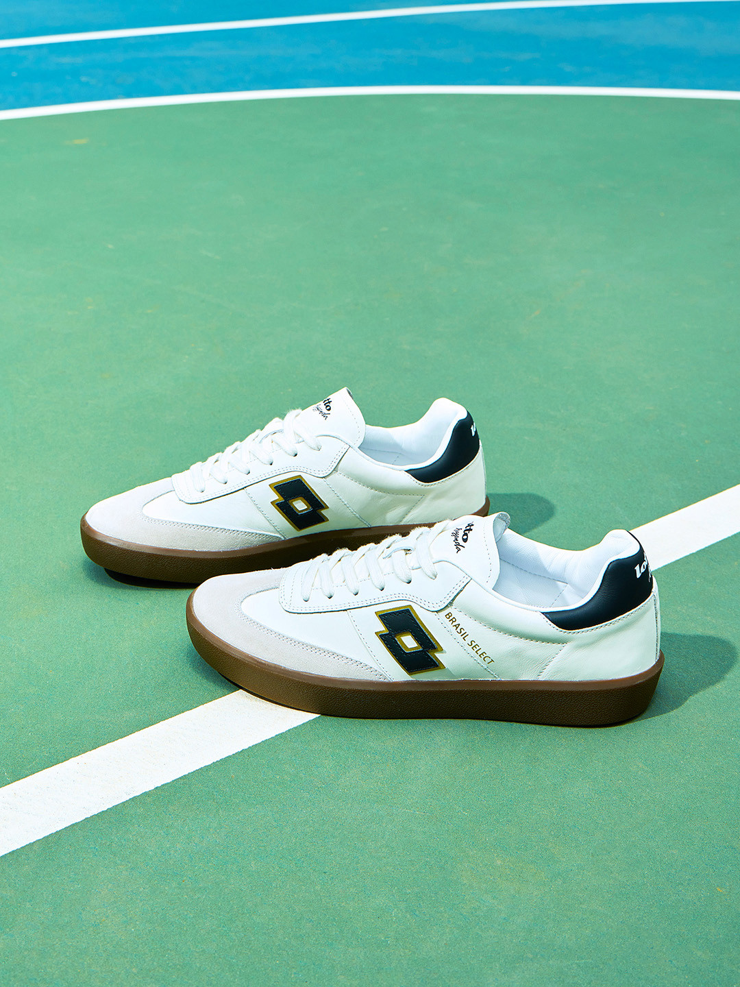 Lotto Men Brasil Select OG White Leather Sneakers