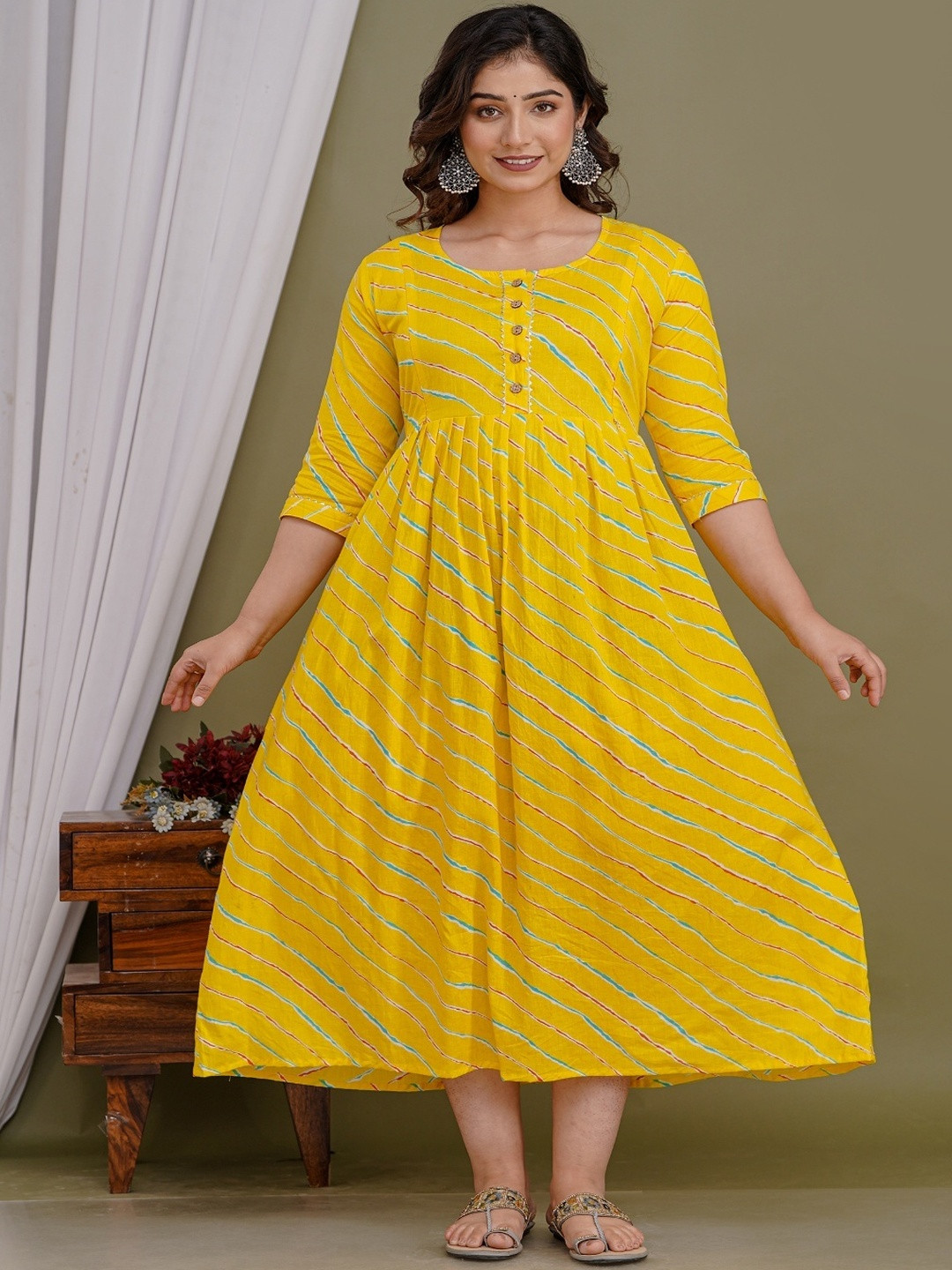 Style Heaven Printed Pure Cotton Printed Feeding Kurthi
