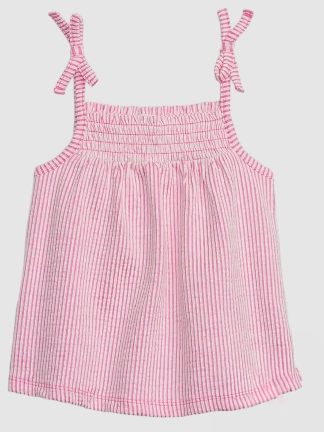 GAP Girls Striped Tie-Up Peplum Top
