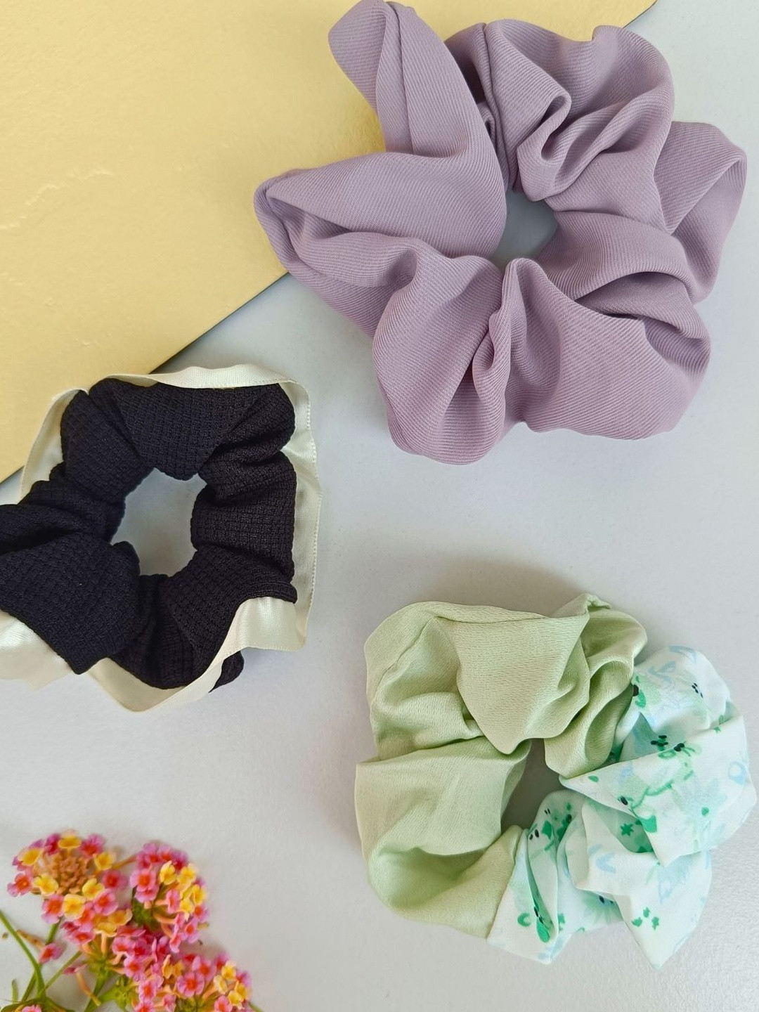 FindHerFavorite Women Set of 3 High Elasticity Scruchies