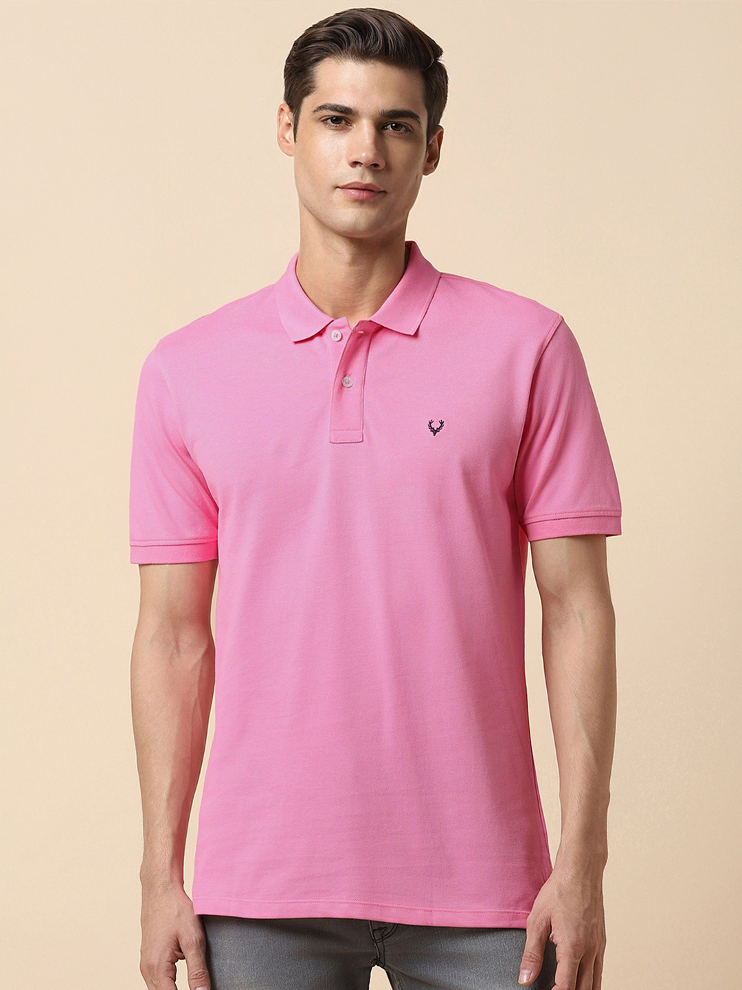 Allen Solly Pure Cotton T-shirt with Polo Collar