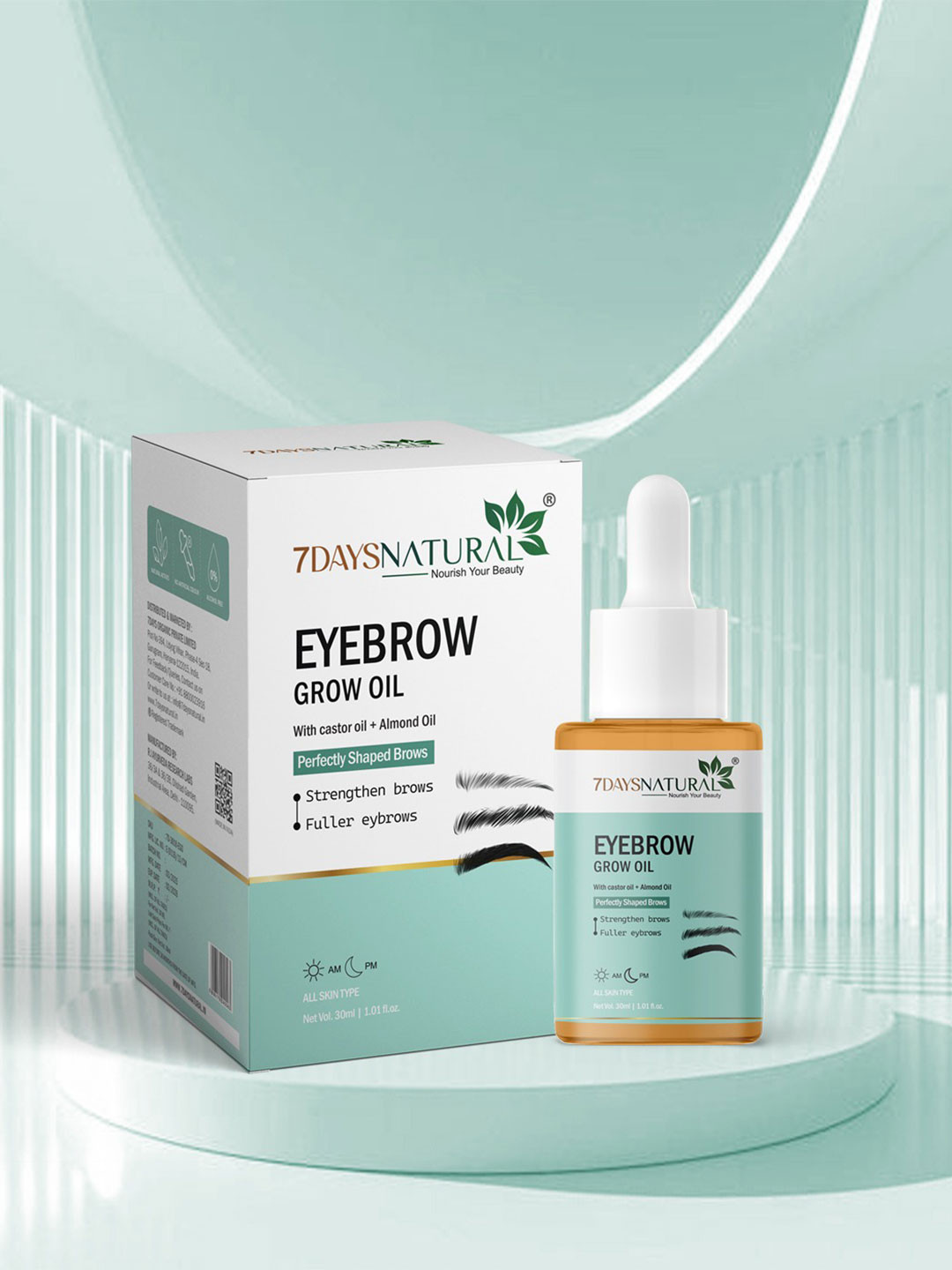 7DAYSNATURAL Eyebrow Growth Oil For Nourishment & Moisturizer - 30ml