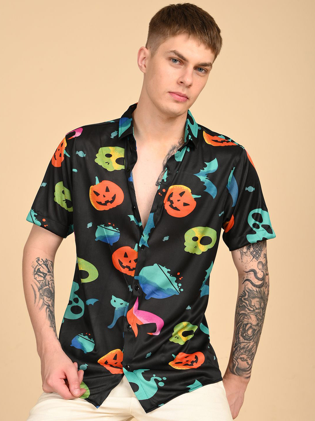 TIGER SNAKE Men Regular Fit Humour Printed Casual Shirt