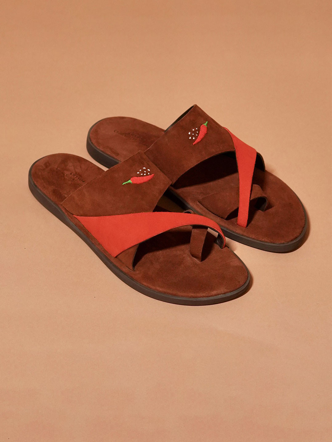 dmodot Men Leather Chilli Slipper