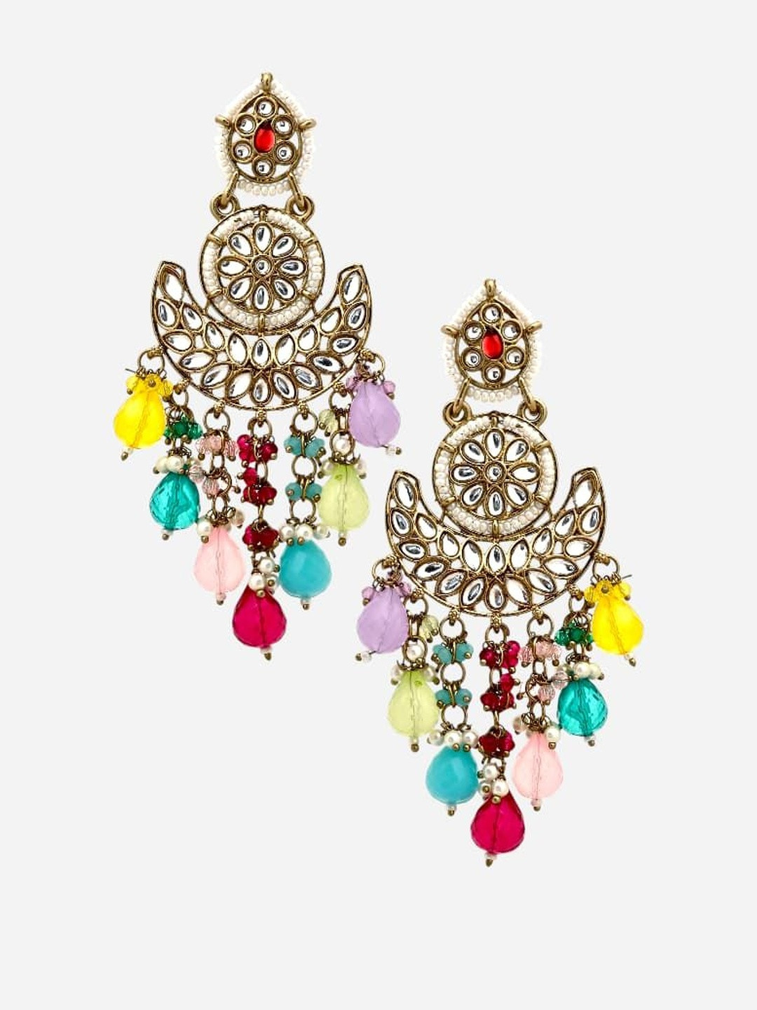 BFC - BUY FOR CHANGE Women Multicolor Oval Chandbalis