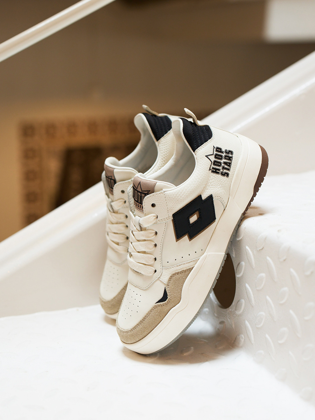 Lotto Women Hoop Star OG White Leather Sneakers