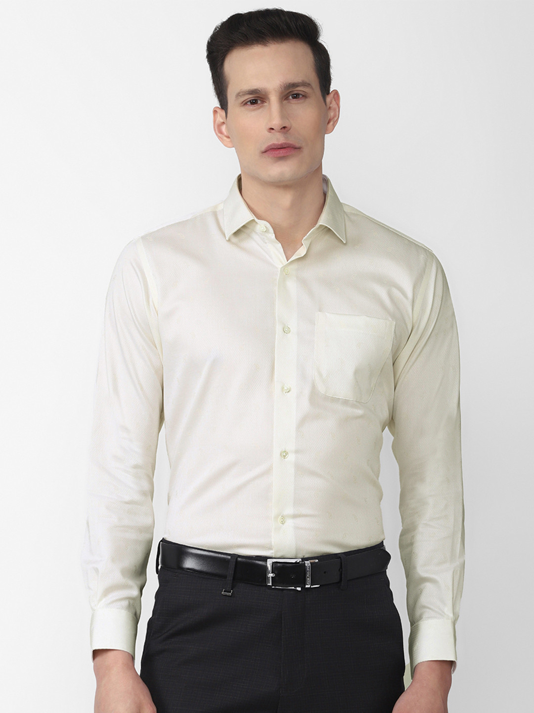 Van Heusen Men White Shirt