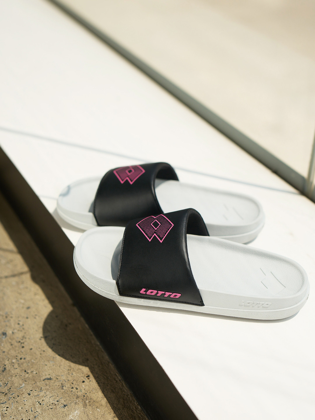 Lotto Women Enduro Plus Black Slides