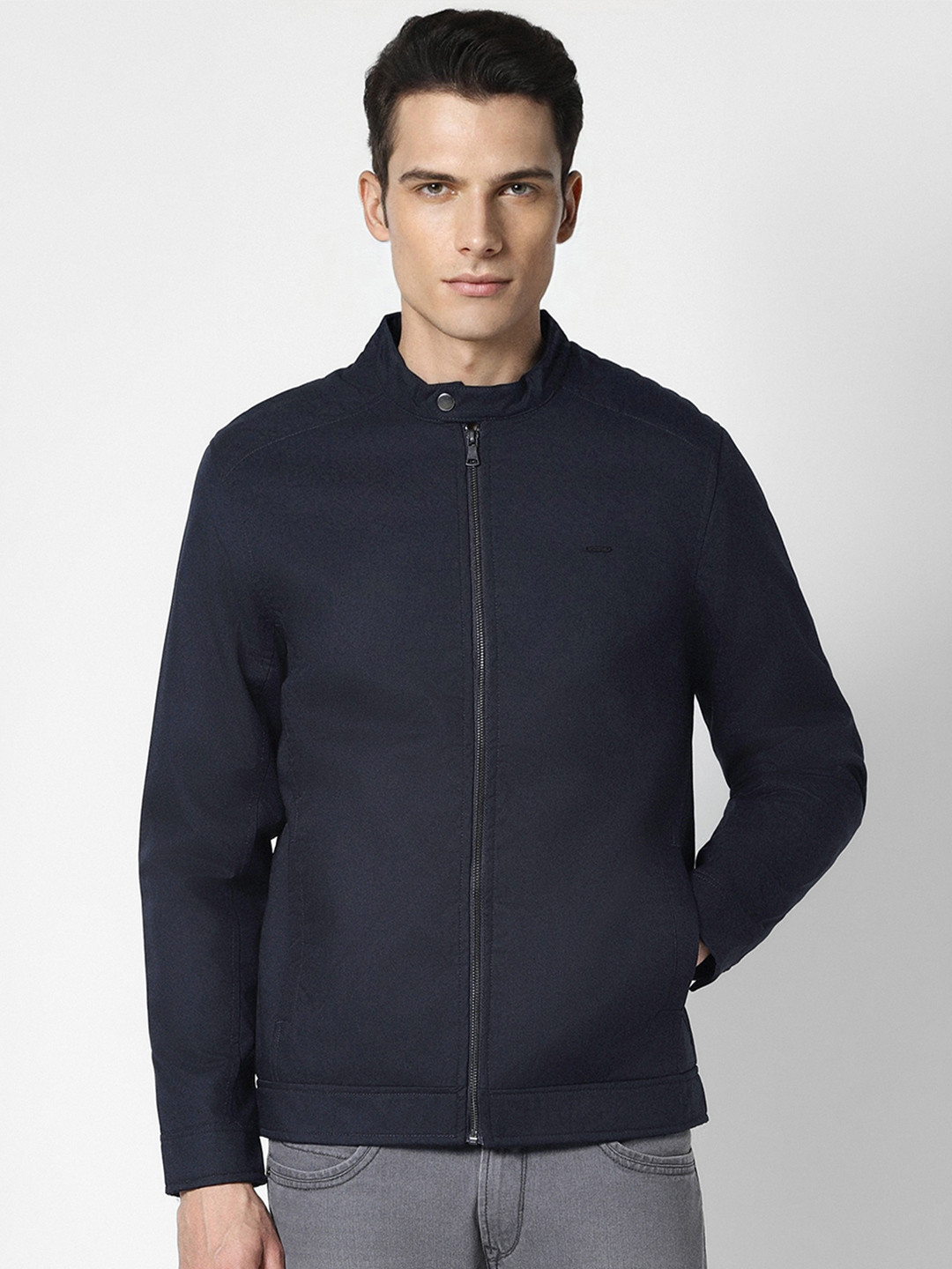 PETER ENGLAND UNIVERSITY Mock Collar Open Front Jacket