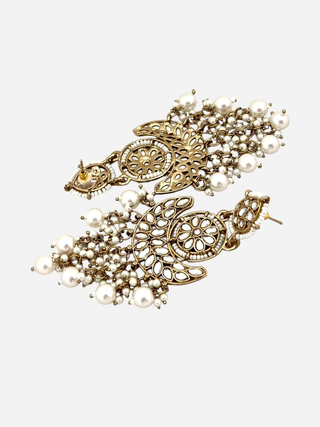 BFC - BUY FOR CHANGE Women Gold-Plated Artificial Beads Ethnic Chandbalis Earrings