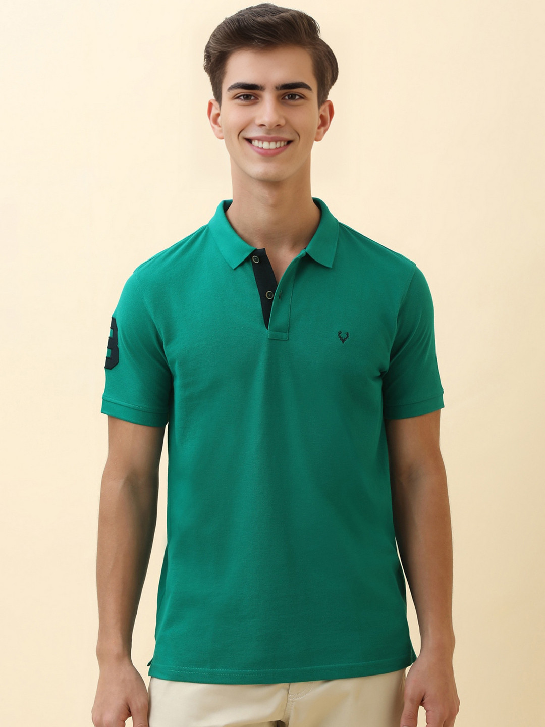 Allen Solly Solid Polo Collar Slim Fit T-shirt