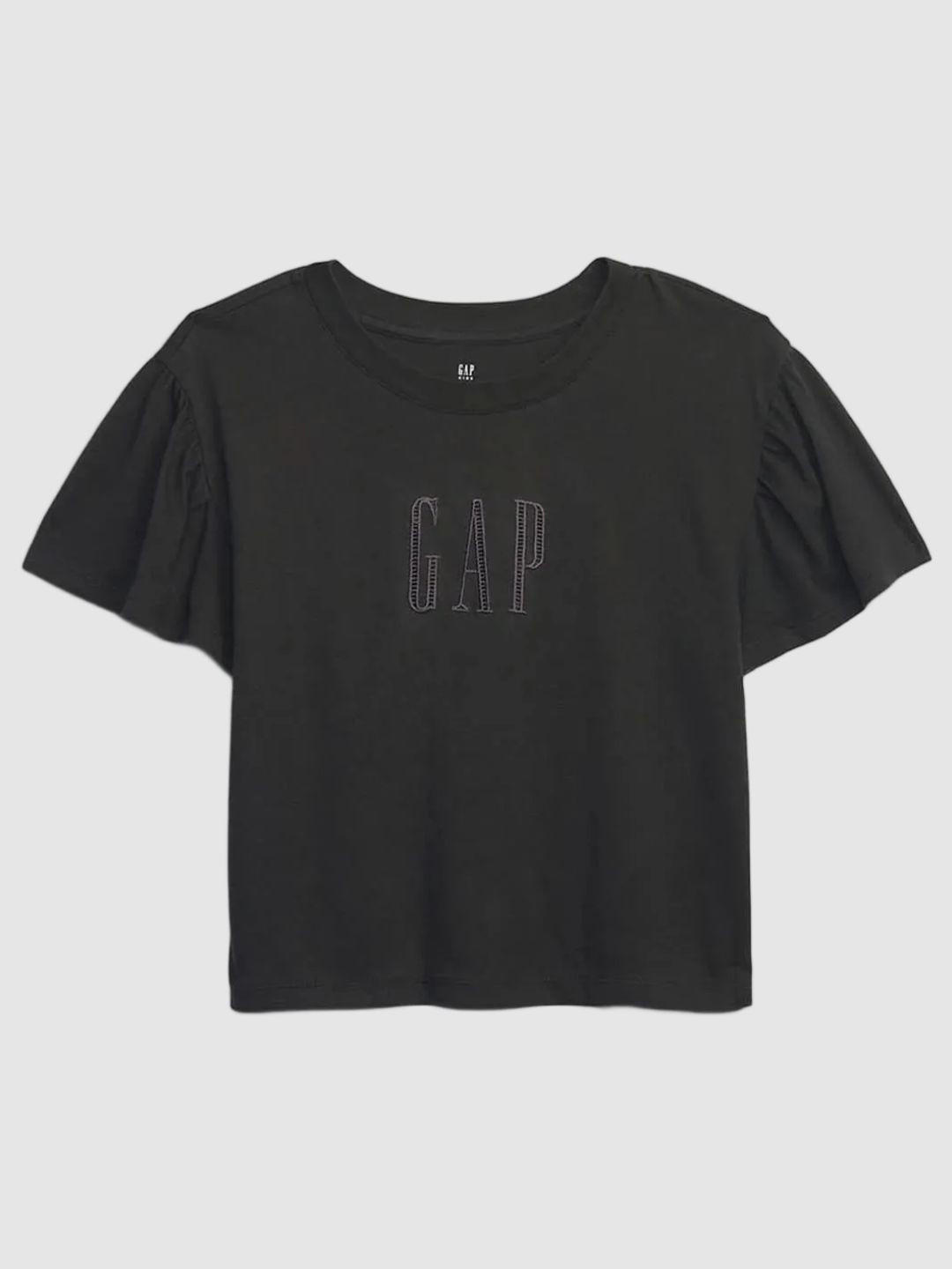 GAP Girl's Logo Embroidered Organic Cotton T-Shirt