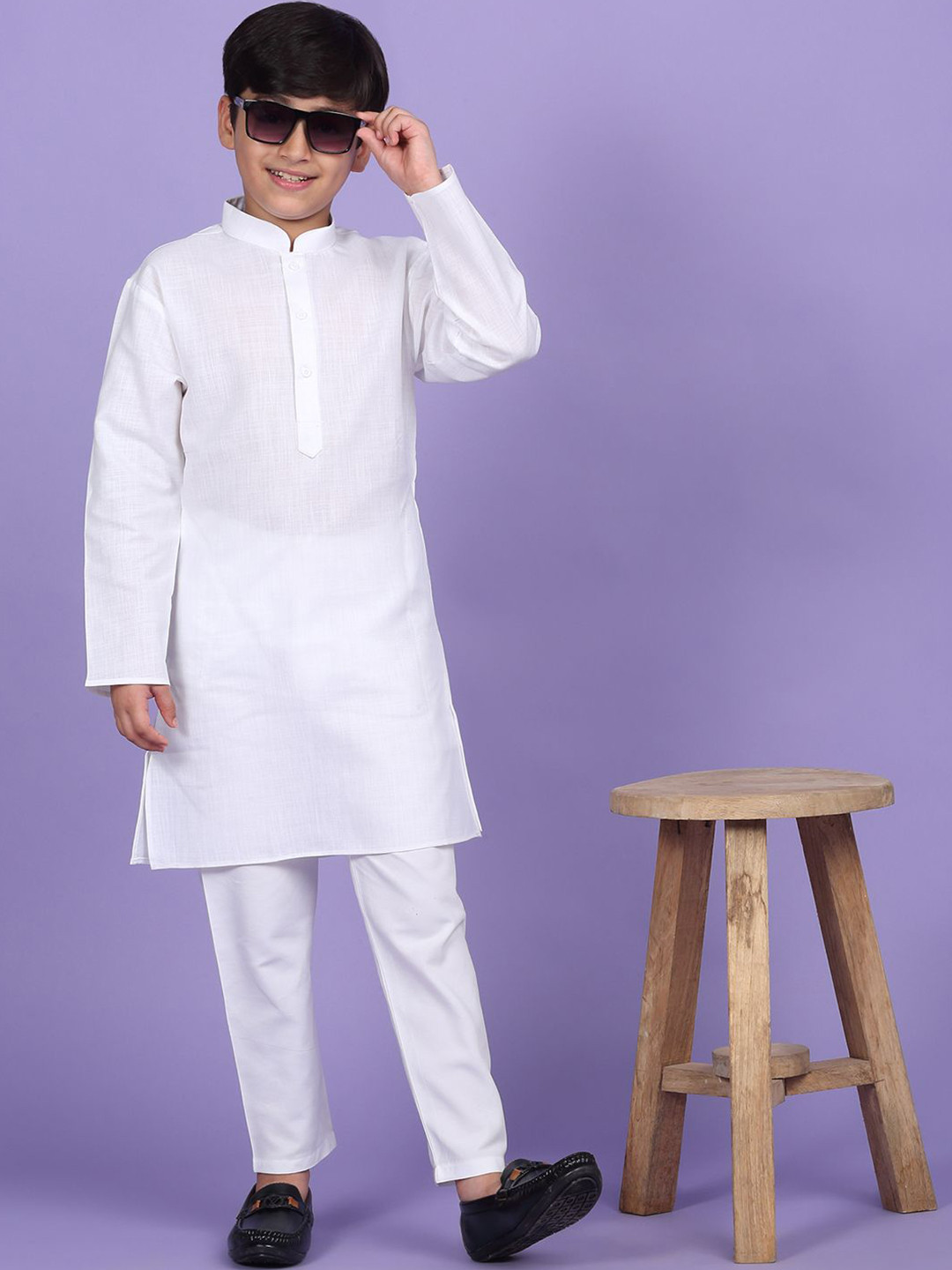 KRAFT INDIA Boys Mandarin Collar Straight Kurta