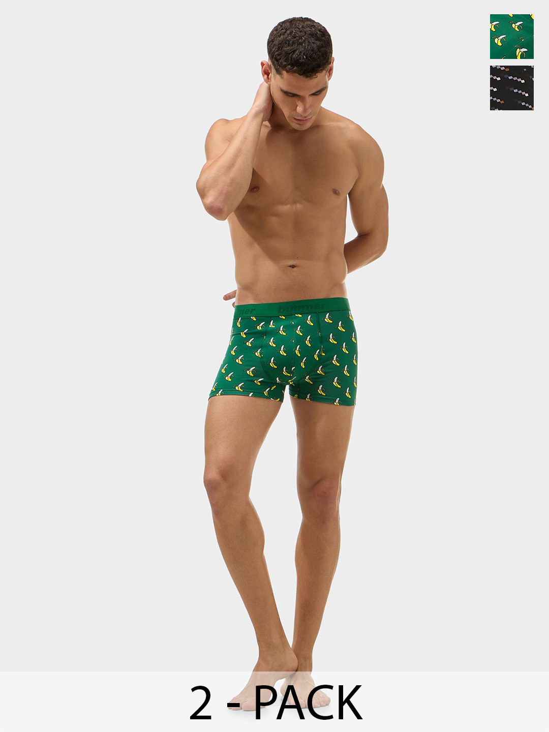 bummer Men Pack Of 2 Printed Trunk TRASTRBAN02
