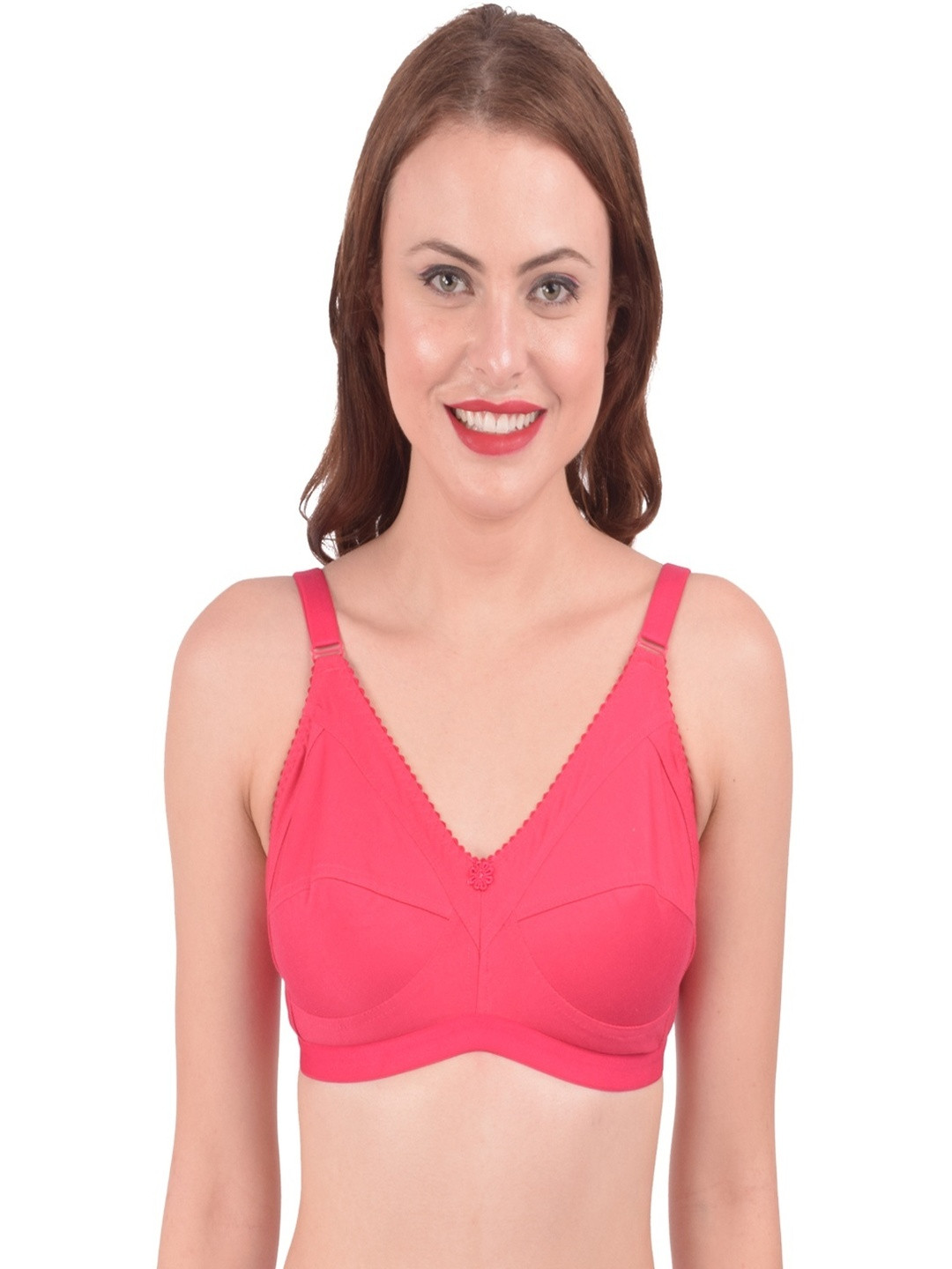 Ninteen-69 Women Maroon Non Padded Full Coverage