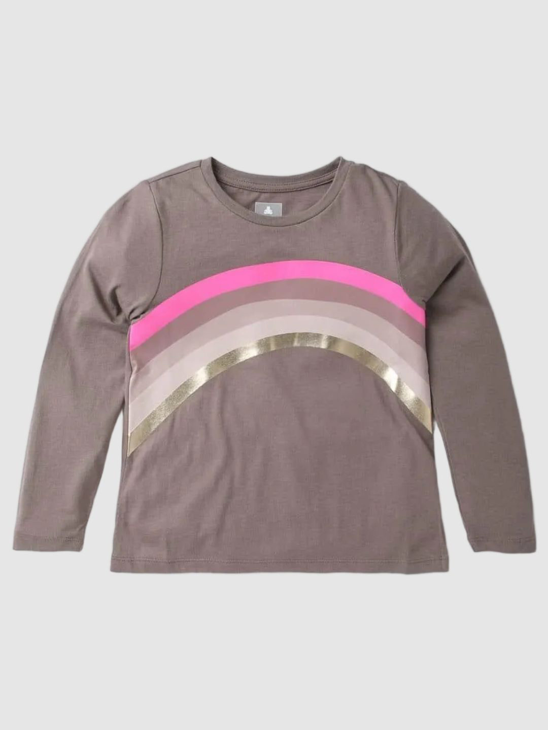 GAP Girls Metallic Graphic Crew Neck T-shirt
