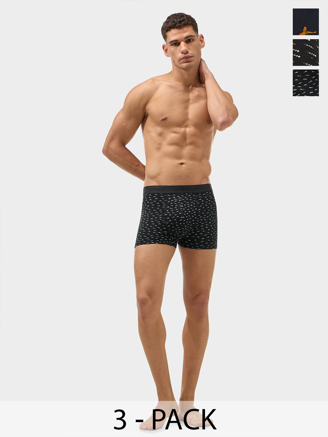 bummer Pack Of 3 Printed Trunk TRASTRJABVRO03