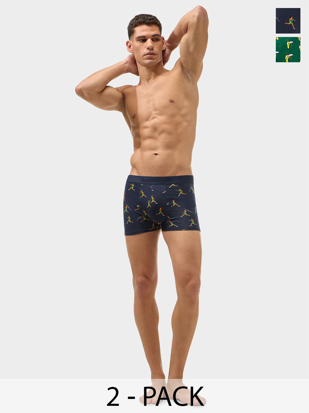 bummer Men Pack Of 2 Printed Trunks TRBANJAB02