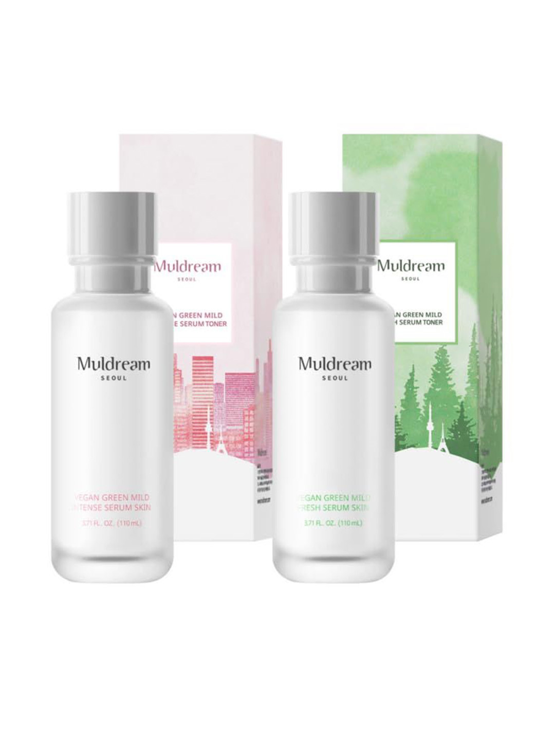 Muldream Vegan Green Mild Intense Serum For Skin Moisturising - 110 ml