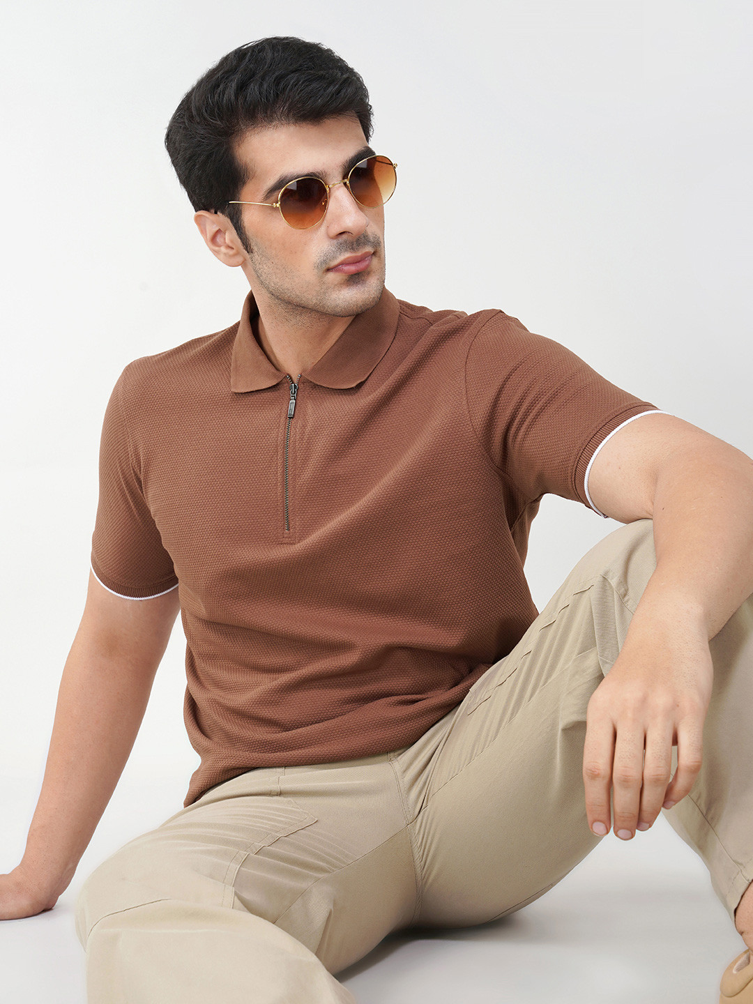 ONEWAY Polo Collar Pure Cotton T-shirt