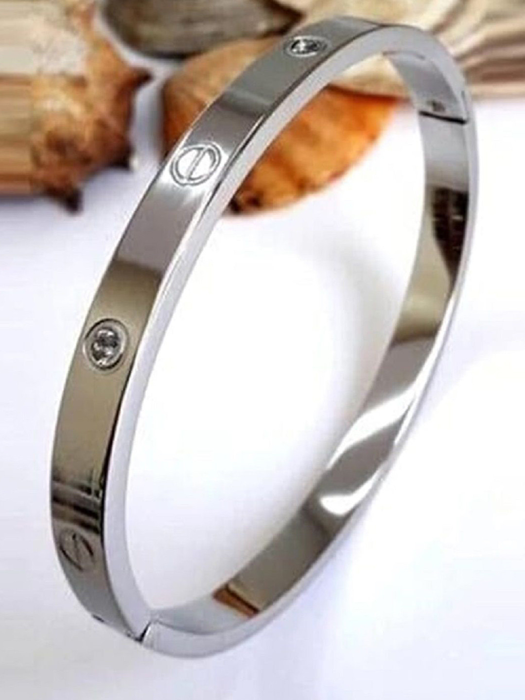 SHREE ADINATH CREATIONS Women Silver-Plated Kada Bracelet