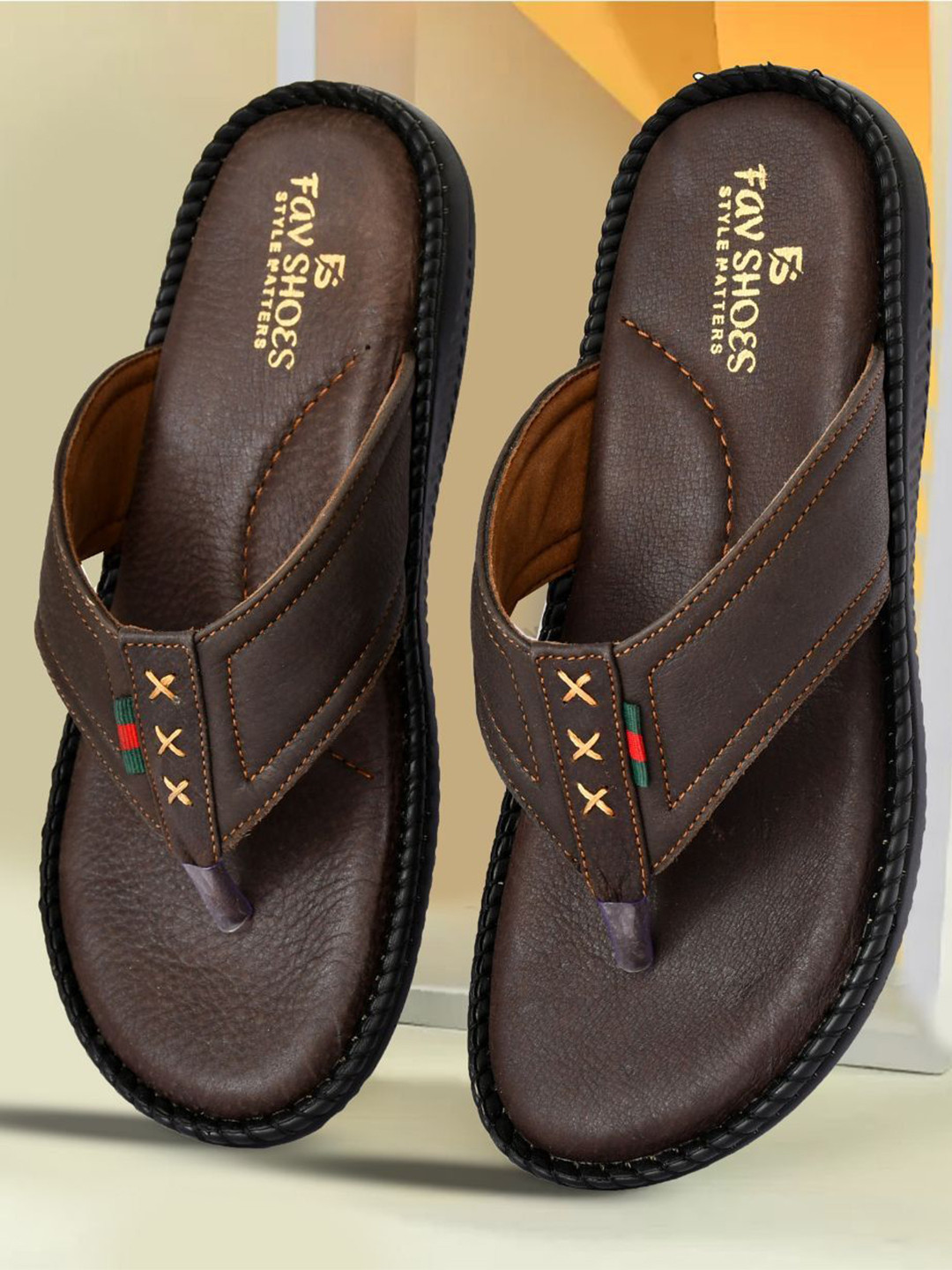 FAV SHOES Men Slip-On Comfort Sandals