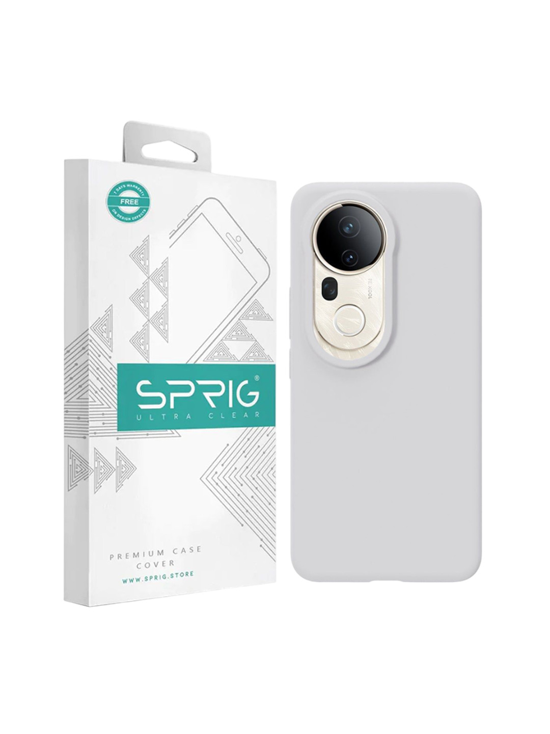 SPRIG Solid Vivo T4 Ultra Impact Resistant Back Case Mobile Accessories