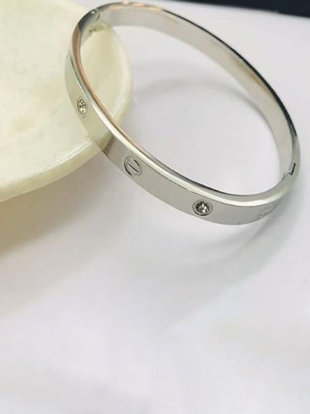 Mahadev Immitation Women Silver-Plated Kada Bracelet