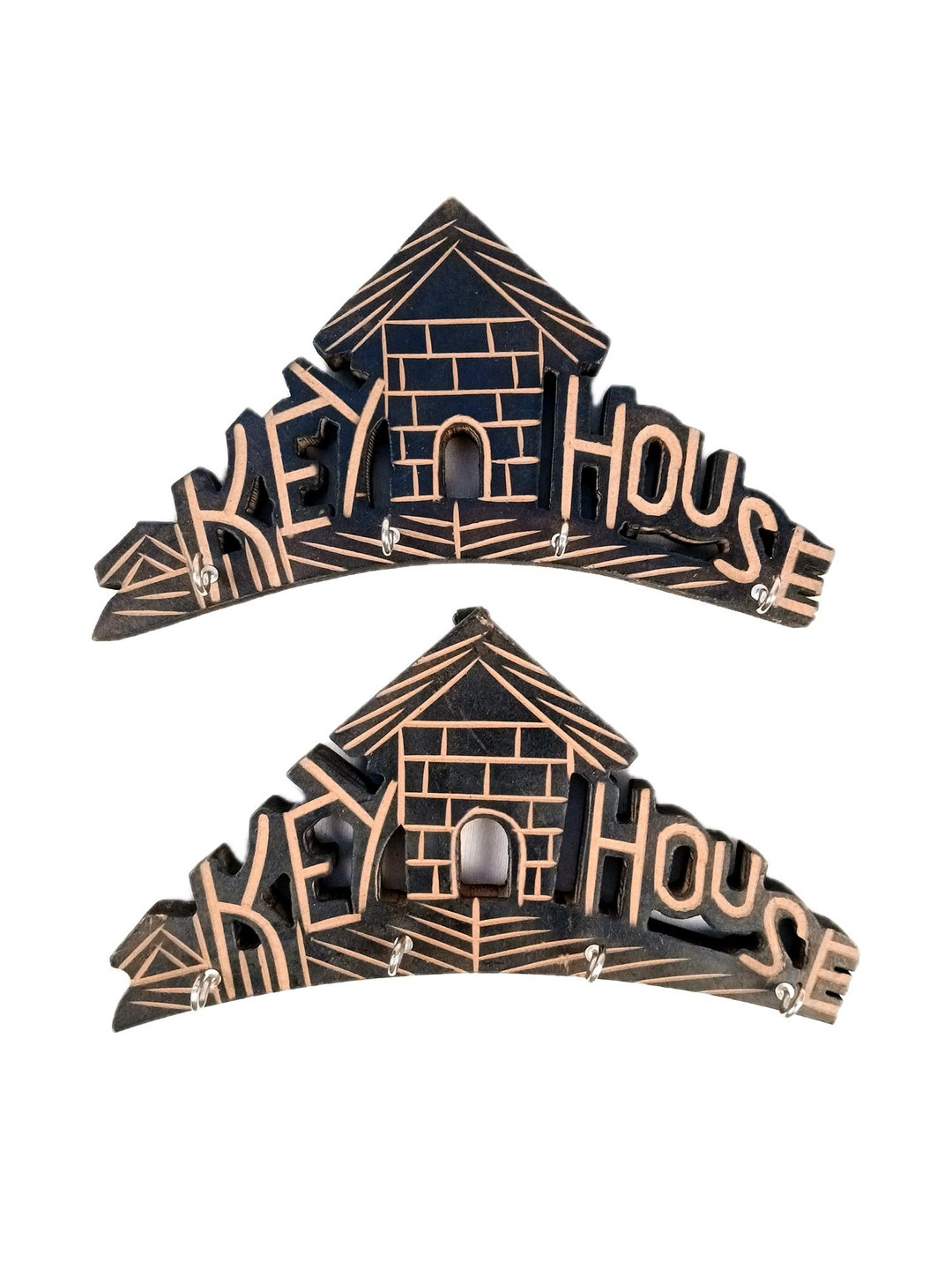 apka mart Wood Key Holders Wall Decor