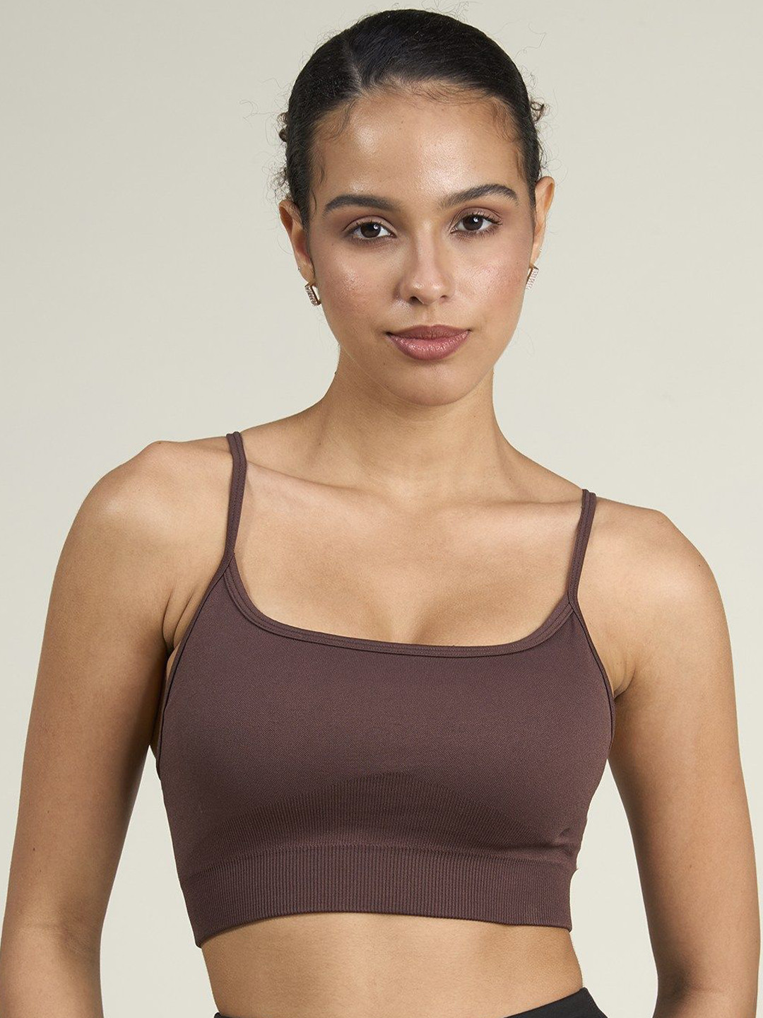 CAVA Brunette Super Stretch Bralette Half Coverage Bra