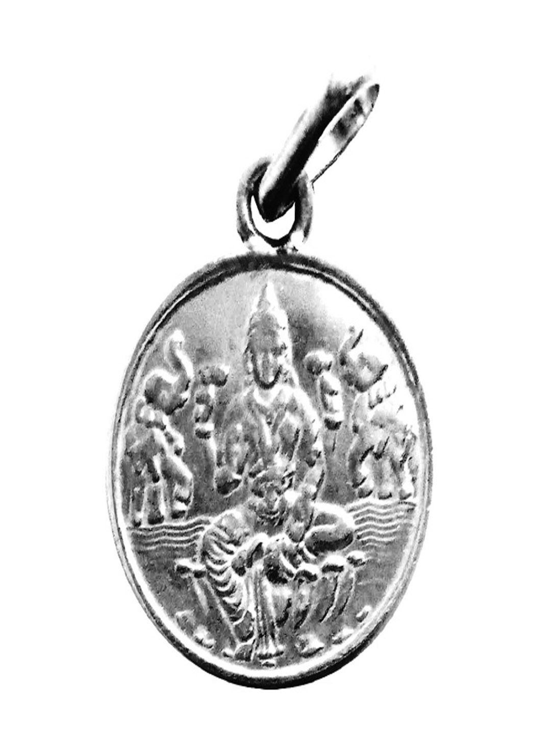 numeroastro Unisex Pack Of 1 Silver-Plated Circular Shri Kanakdhara Yantra Pendants