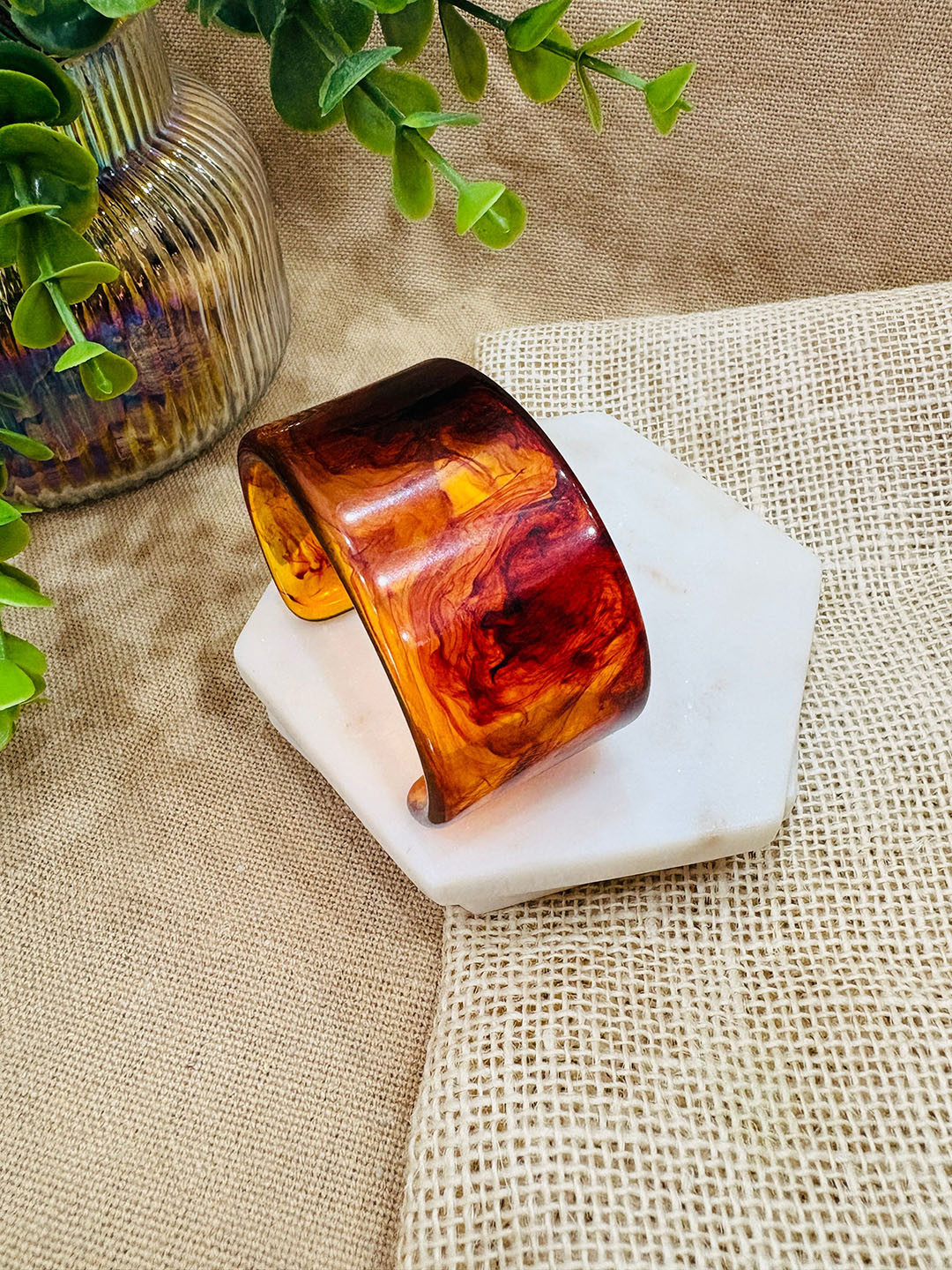 Niska Abstract Printed Resin Bangle