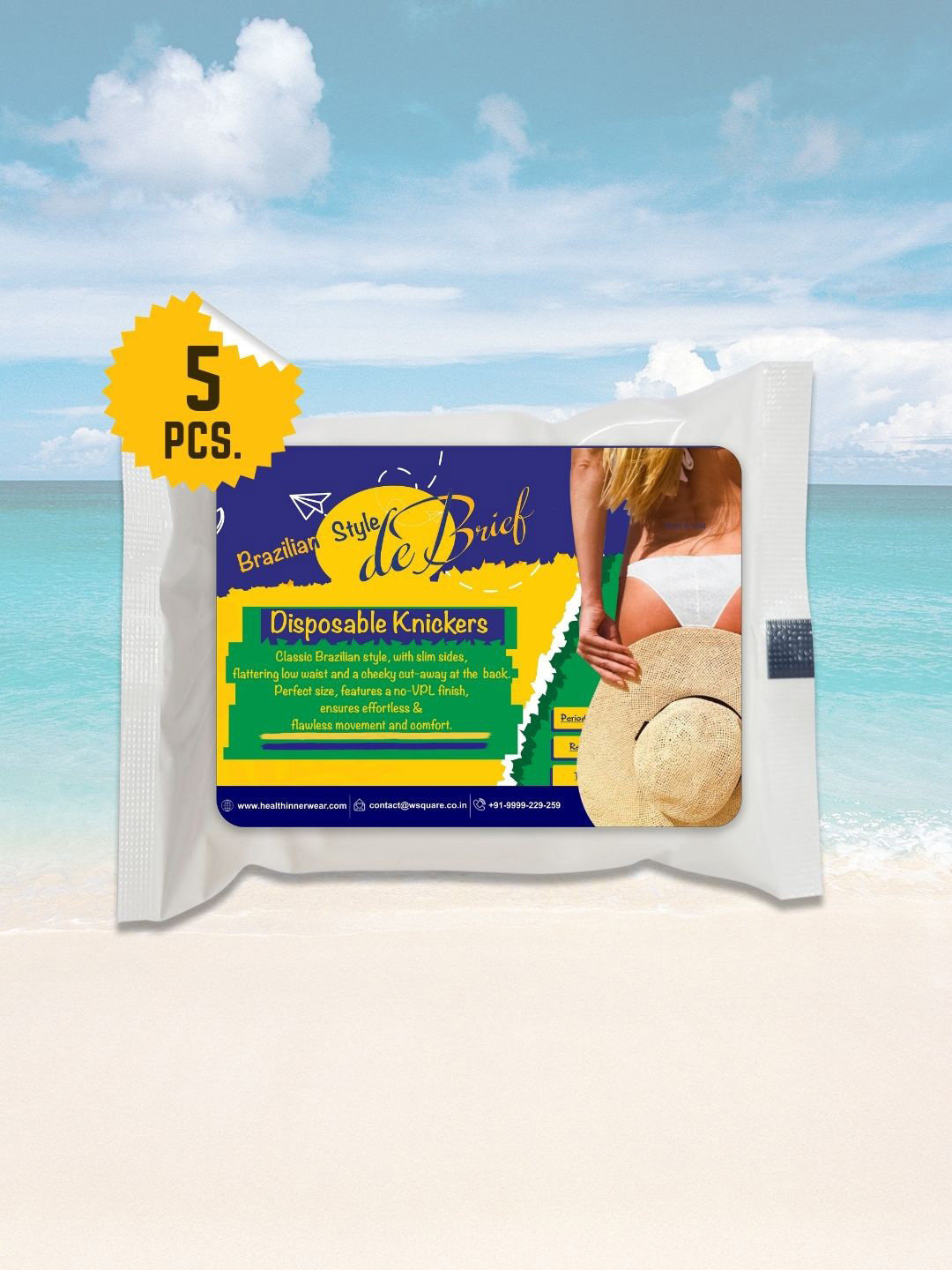 Prowee Women De-Brief No Visible Pantyline Breathable Disposable Panty