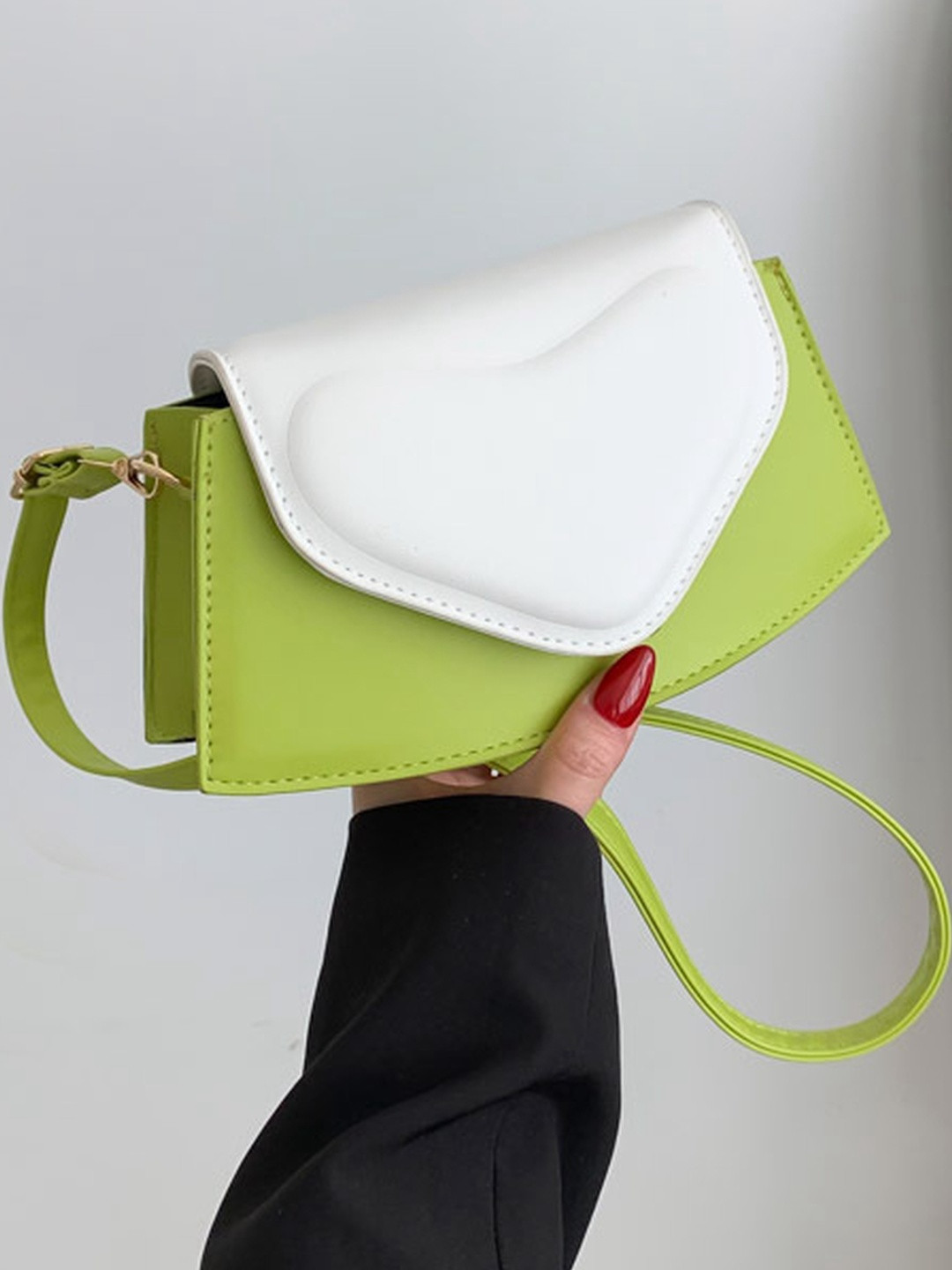 CORSICA Women Lime Green PU  Handbags