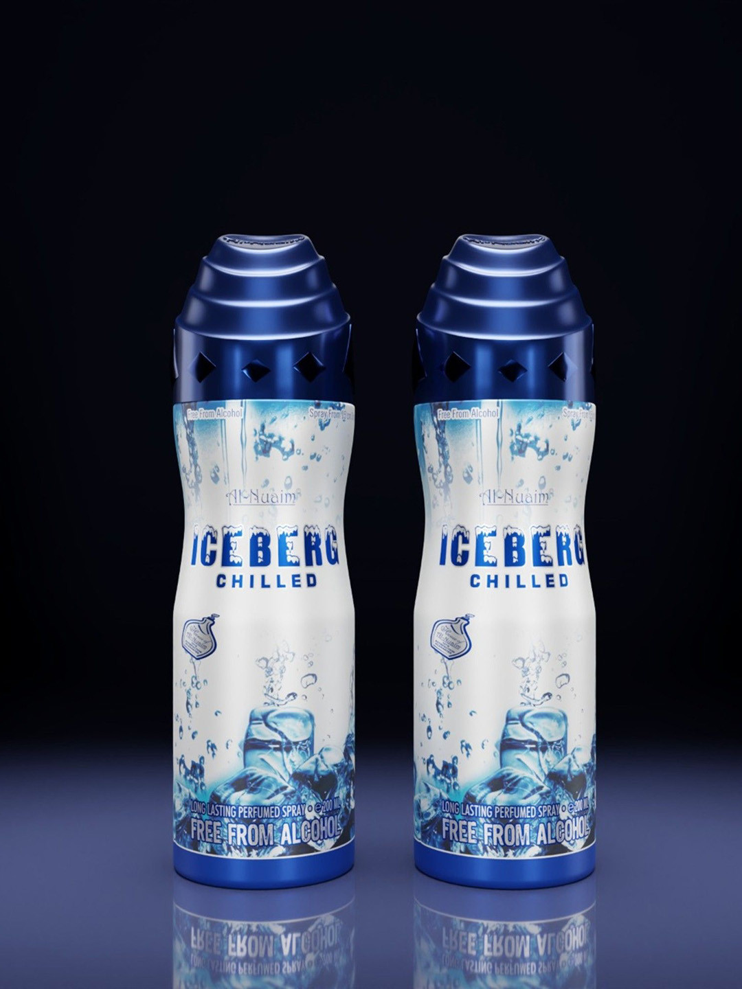 Al-Nuaim Set Of 2 Iceberg Chilled Alcohol Free Deodorant - 200ml Each