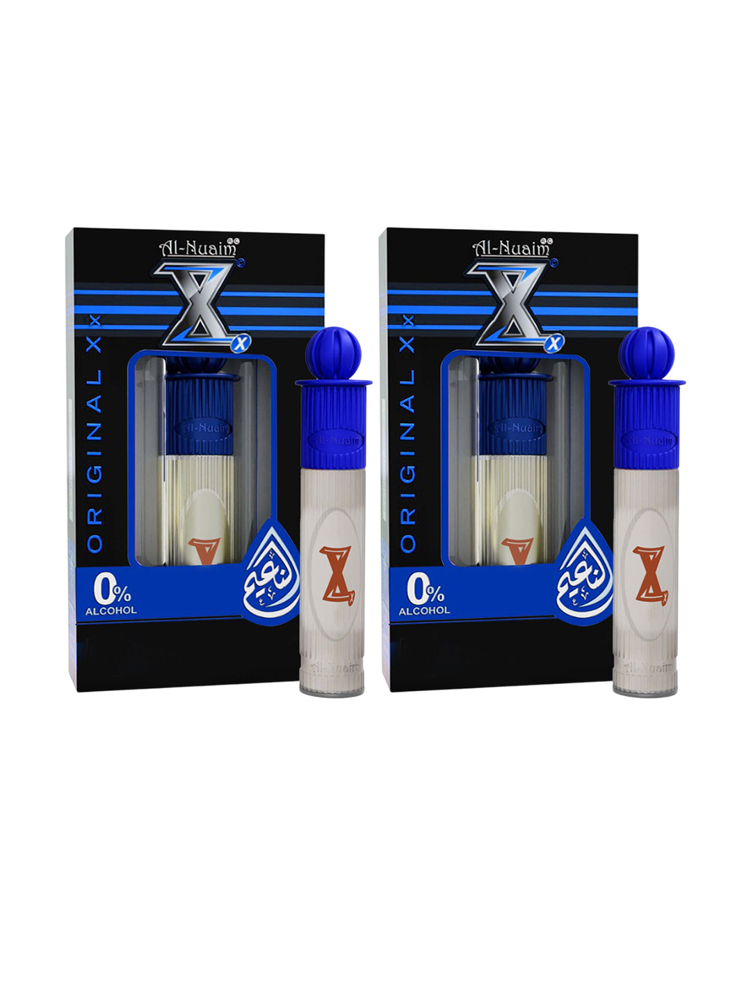 Al-Nuaim Set Of 2 Original XX Silver Series Long Lasting Alcohol Free Attar - 6ml Each