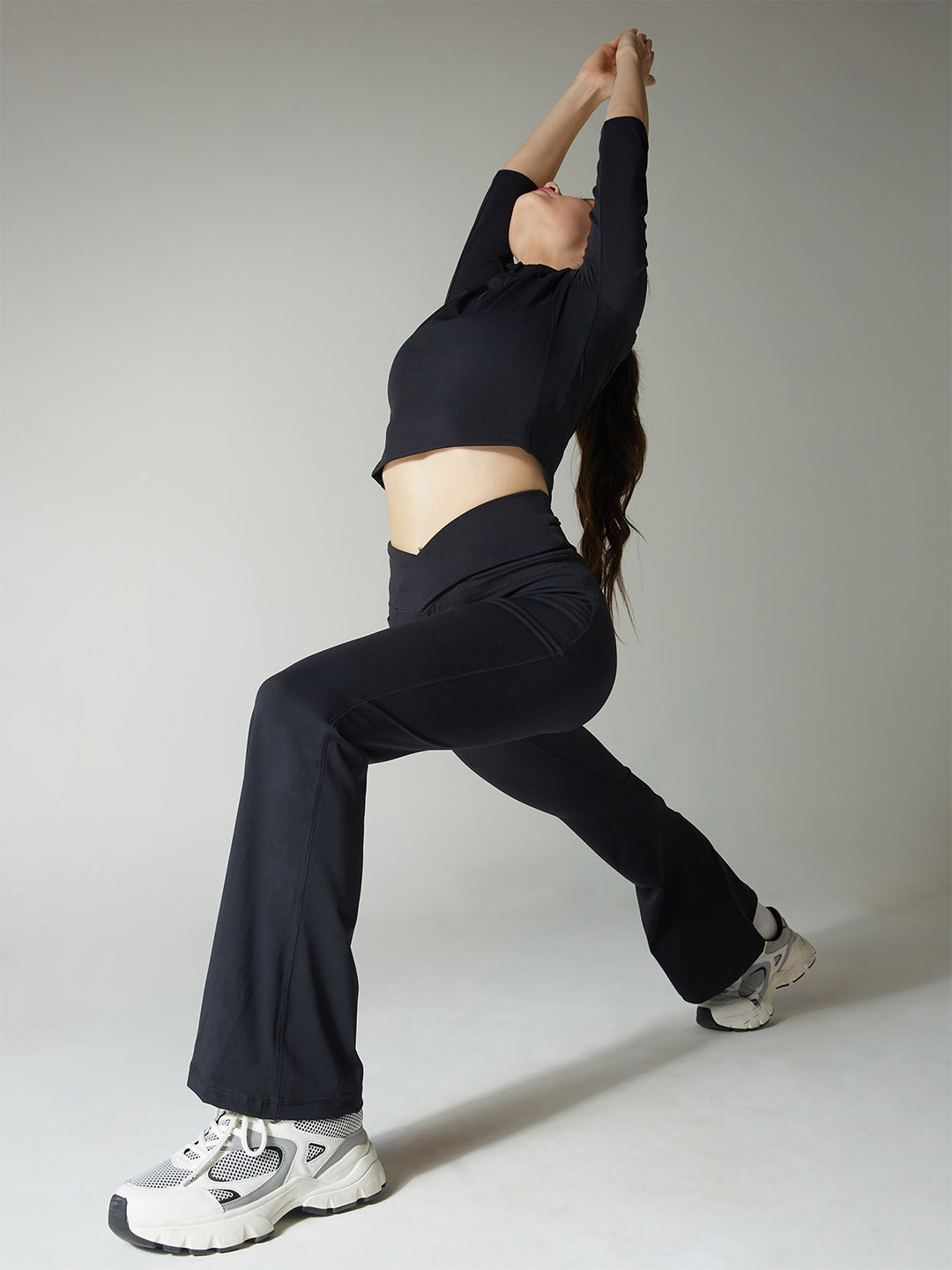 CAVA Obsidian Black Petite Hourglass Flared Tights