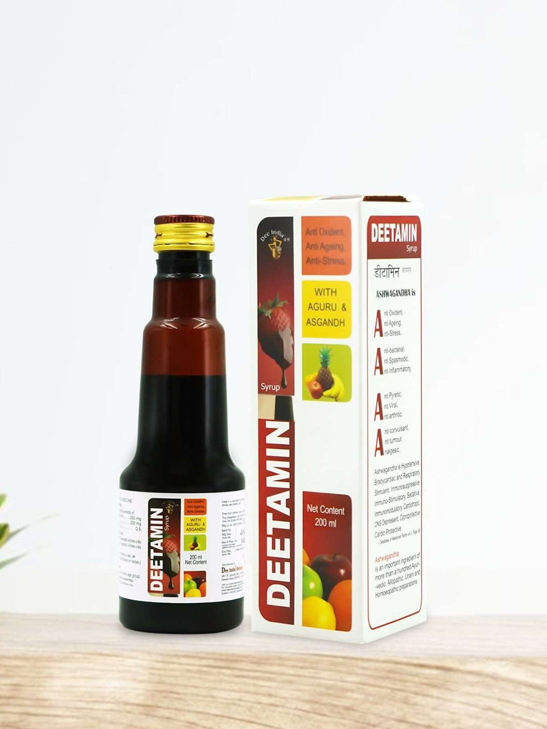 Dee india Herbals Ayurvedic Deetamin Syrup - 200 ml