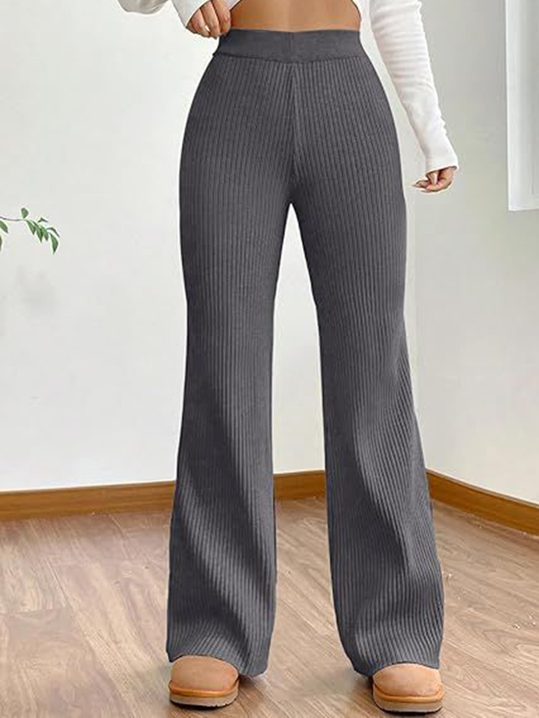 DIGITAL SHOPEE Women High-Rise Trousers
