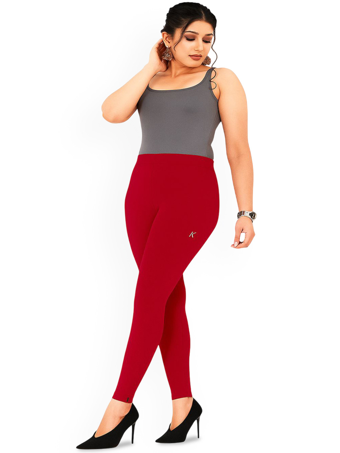 Edisto India Women Stretchable Ankle-Length Leggings