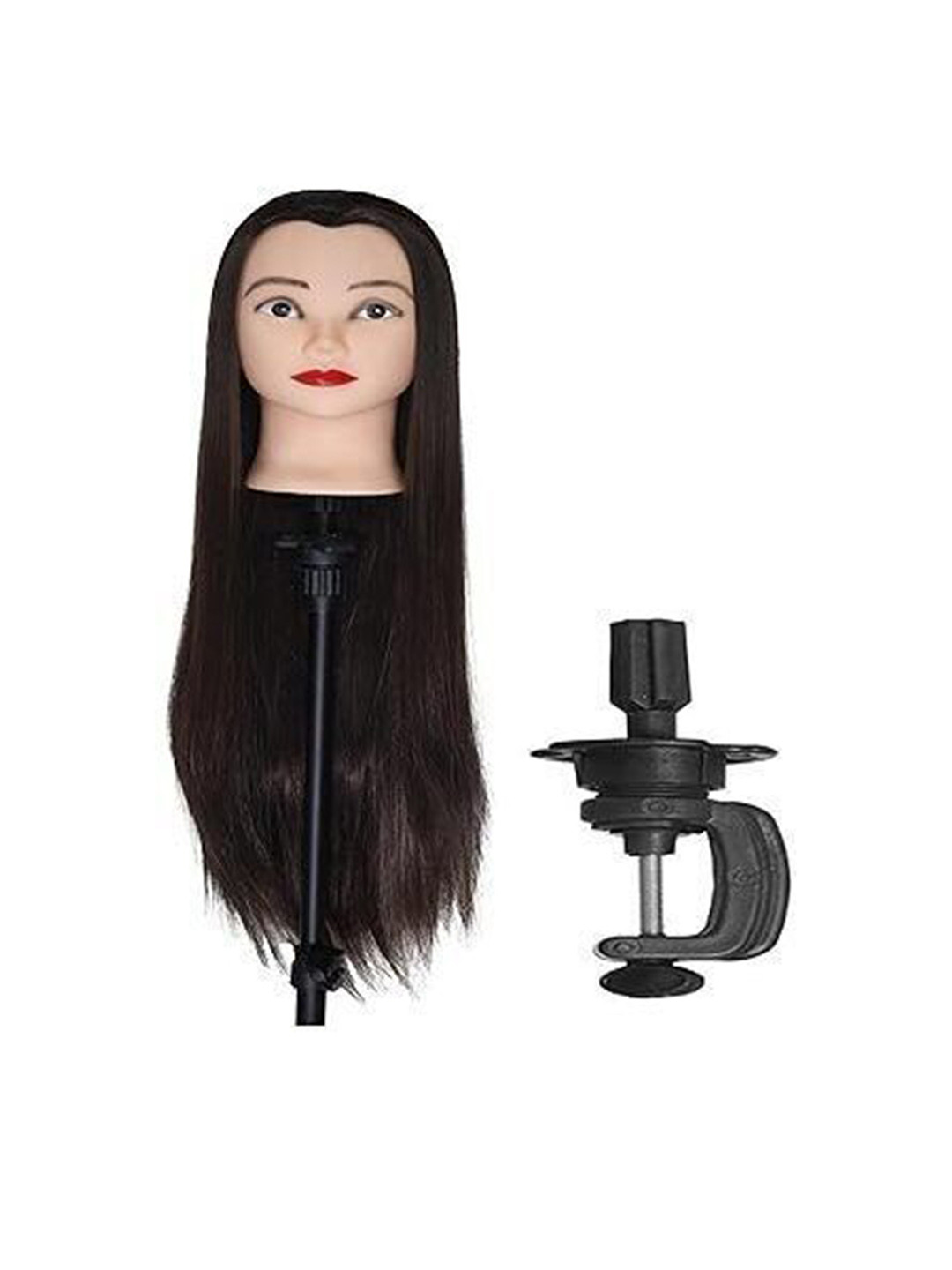 VIEWS Clip-In Straight Toupee Hair Extension Black - 26 Inches