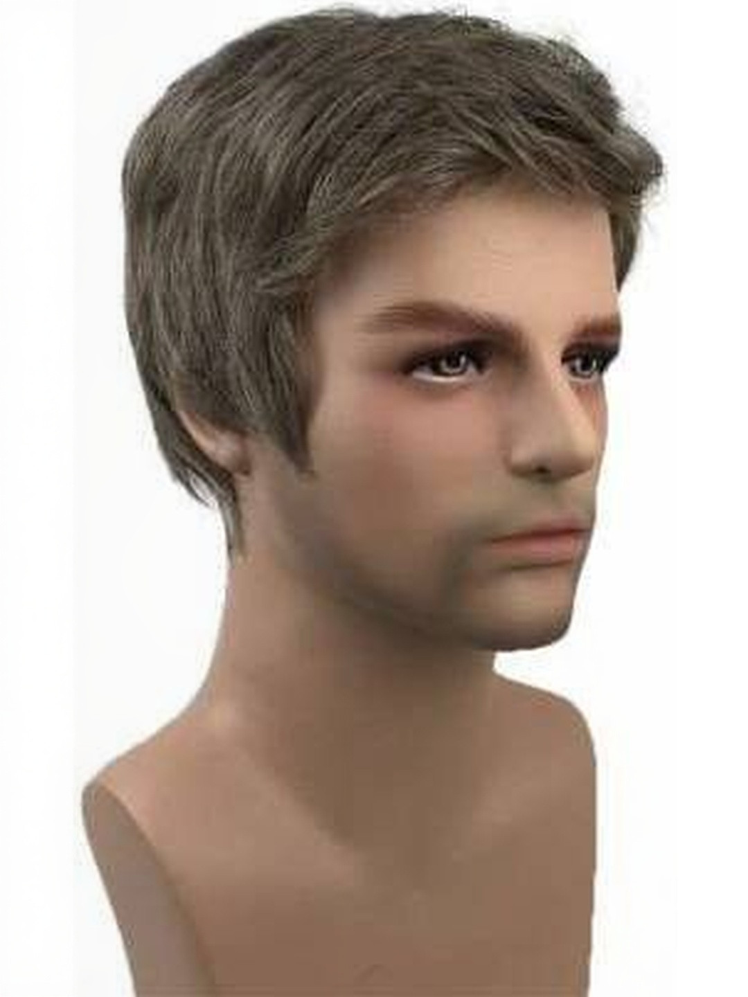 VIEWS Men Brown Wavy Clip-In Locks Hair Extension - 11 cm