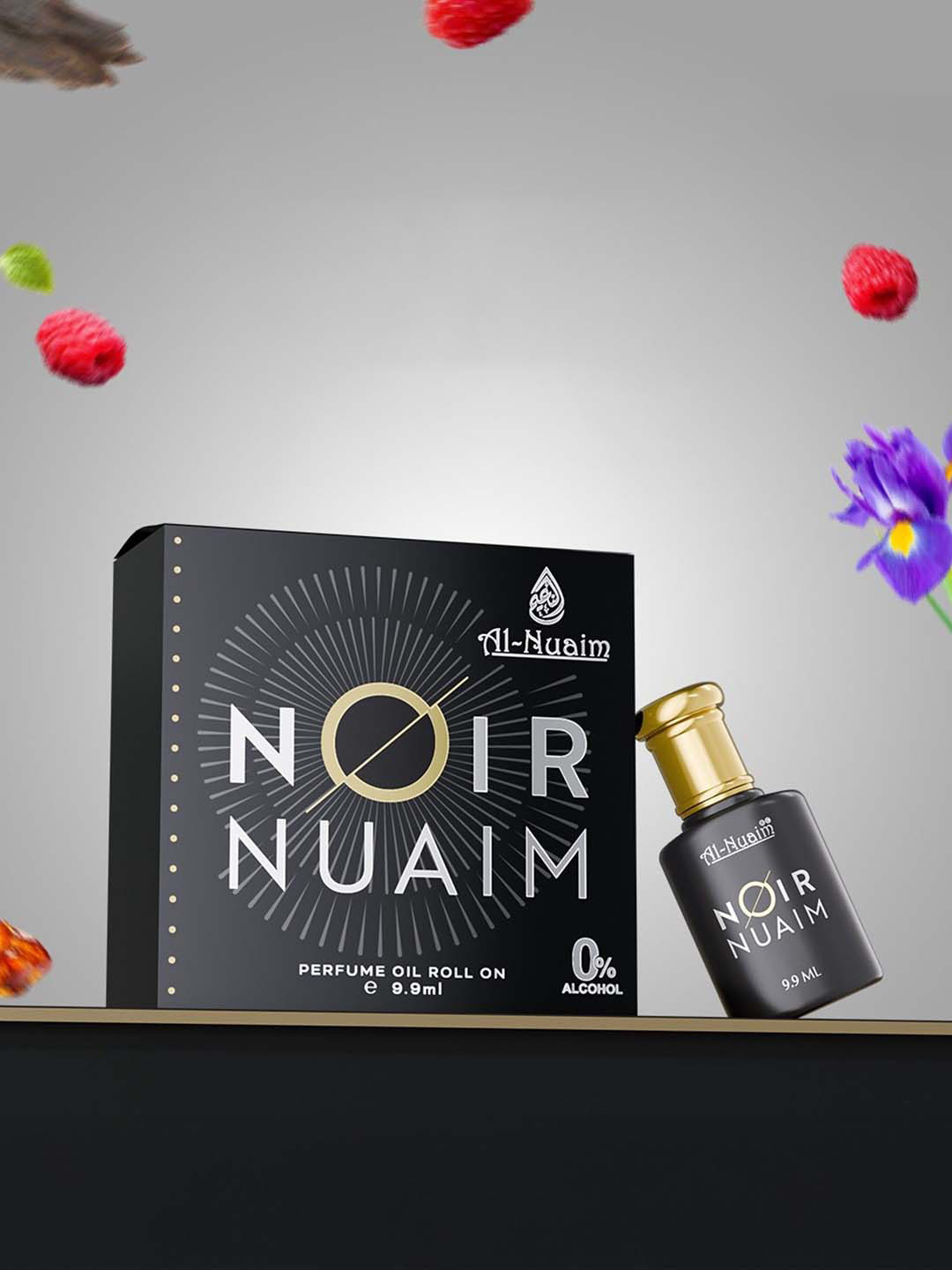 Al-Nuaim Set Of 2 Amer Series Noir Nuaim Long Lasting Attar - 9.9 ml Each