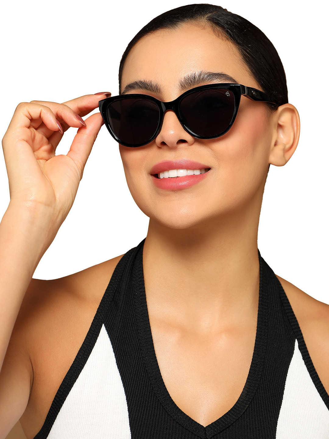 Eyejack by Voyage Unisex Cateye Sunglasses with UV Protected Lens 90151CL759-Black