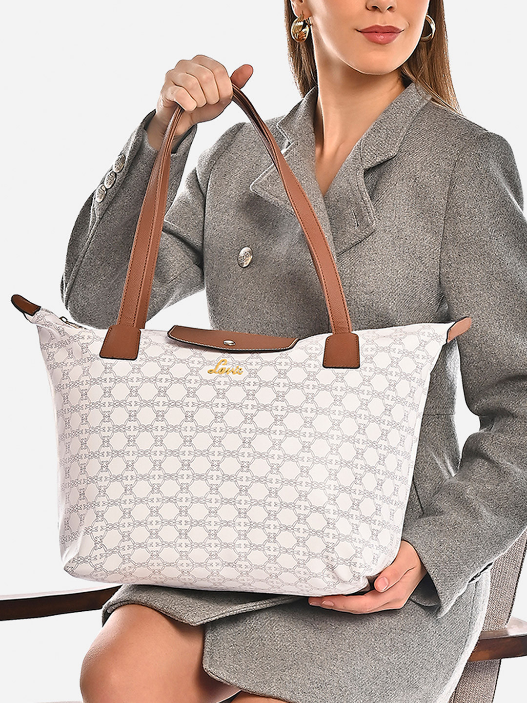 Lavie Abstract Printed Oversized Swagger Shoulder Bag