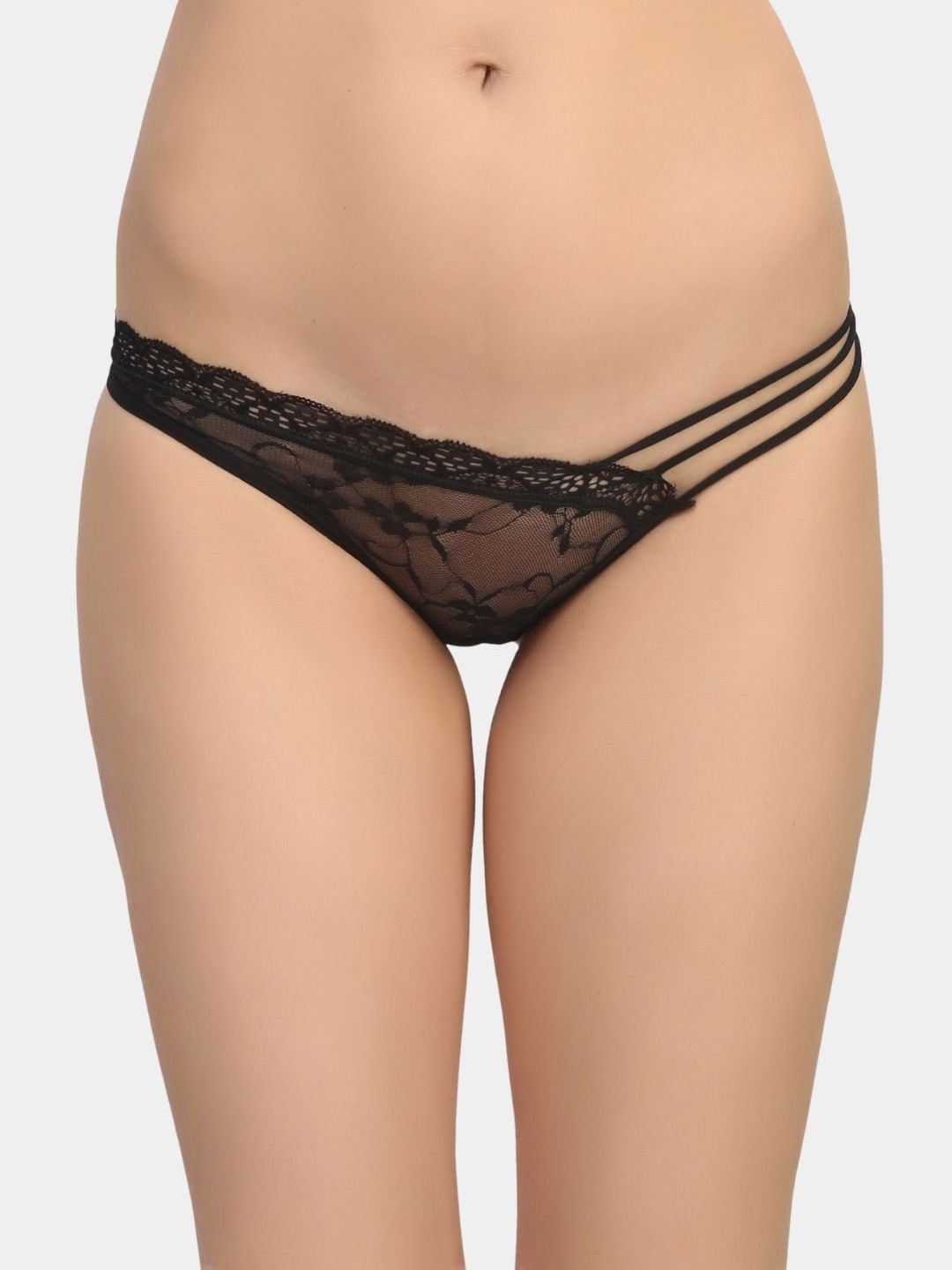 SweetFlirt Enterprises Women Black Nylon Hipster Briefs