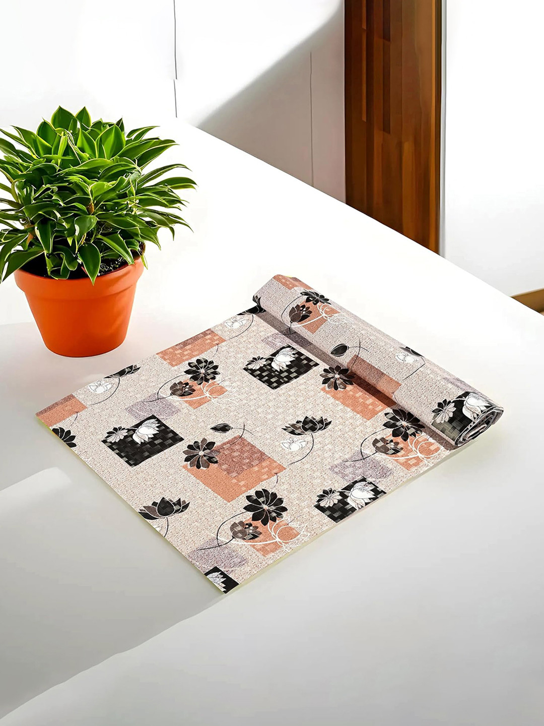 Kuber Industries Floral Printed PVC Kitchen Organisers