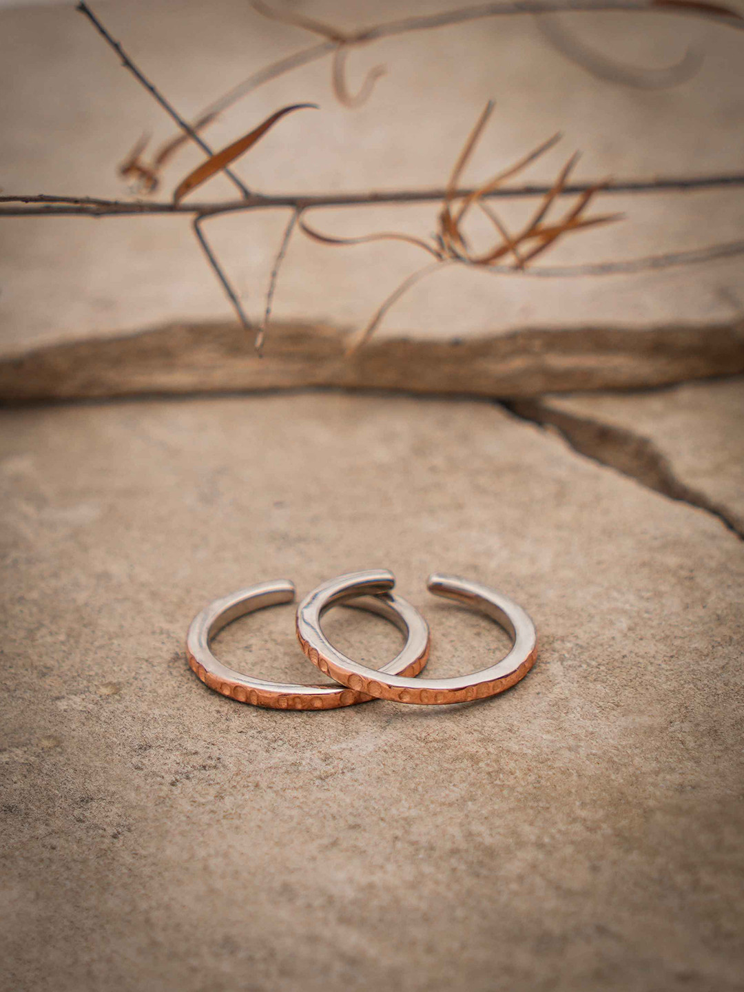 DIAVO Maze of Mystique Silver Toe Rings