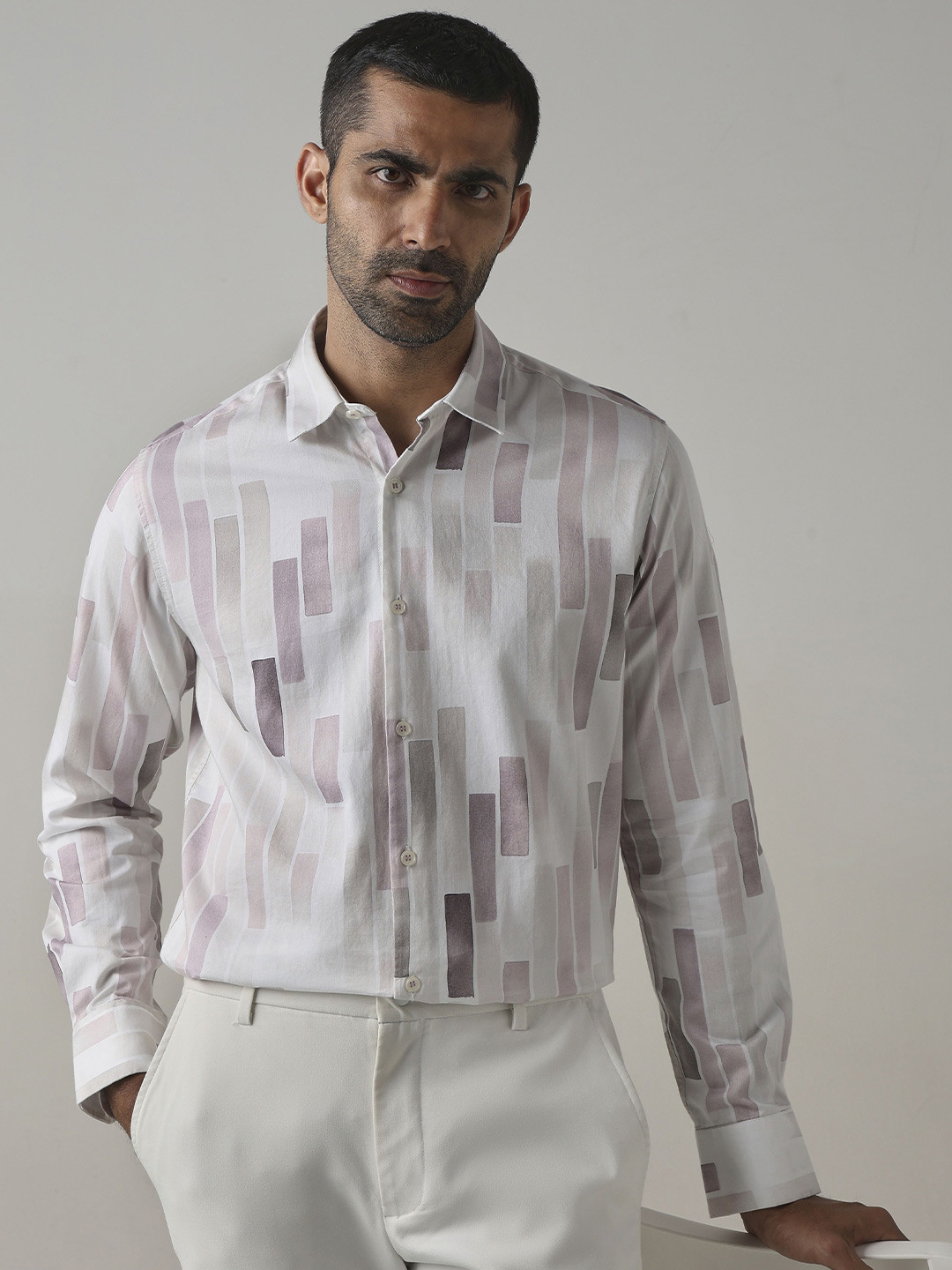 Mufti Men Slim Fit Printed Party Shirt